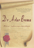 Certyfikat - Artur Broma