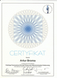 Certyfikat - Artur Broma